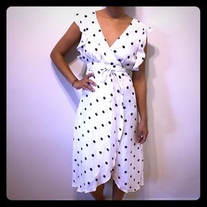 White polka dot summer dress by Essue